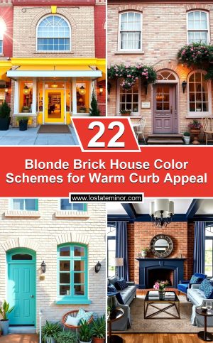 22 Blonde Brick House Color Schemes for Warm Curb Appeal - Lost At E Minor