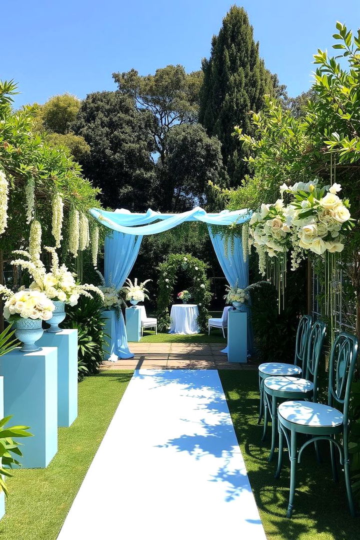 Blue Garden Party - 22 Blue Wedding Theme Ideas