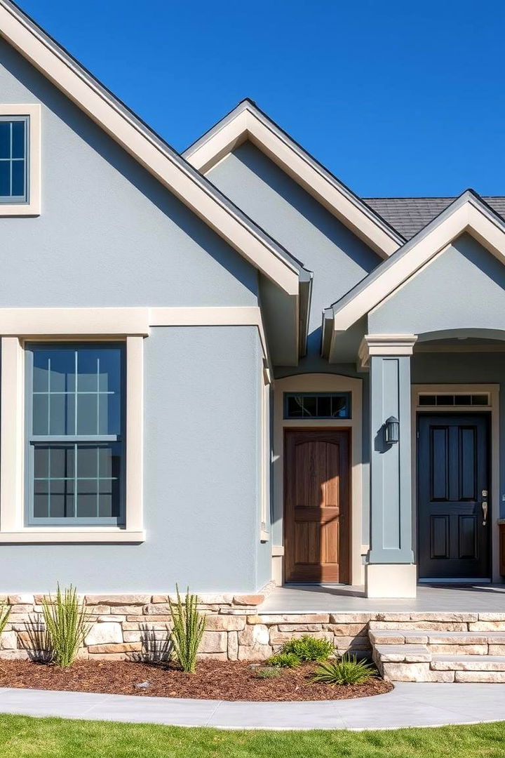 Blue Gray Coastal Fusion - 22 Blue Exterior House Colors