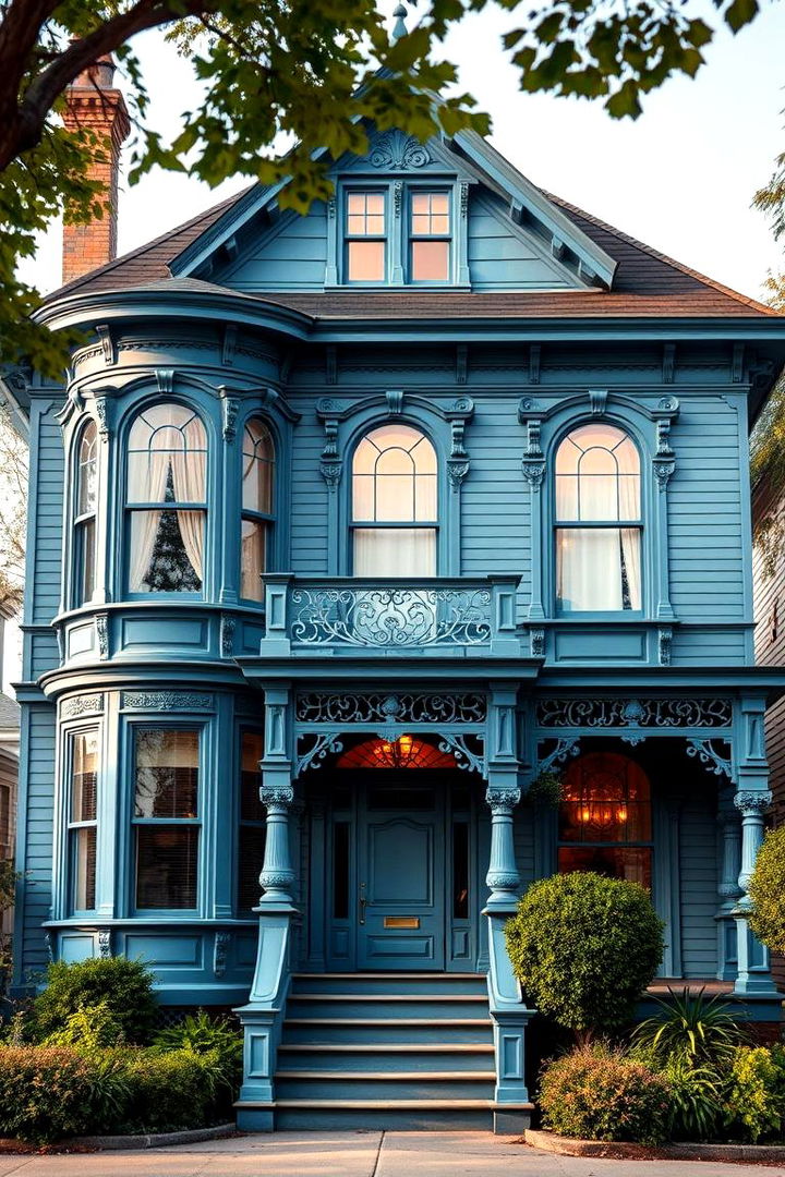 Blue Victorian Houses Symbol of Elegance - 22 blue victorian house colors