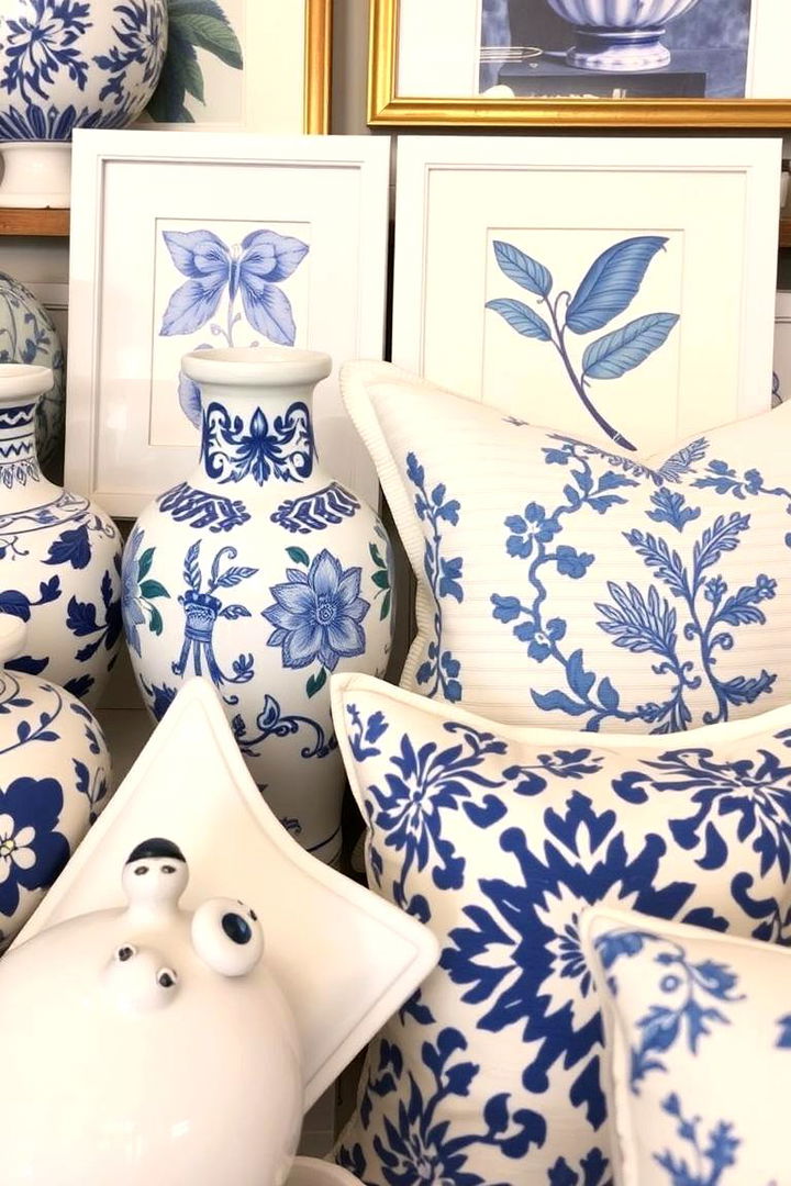 Blue and White Decorative Accessories - 22 Blue and White Decor Ideas