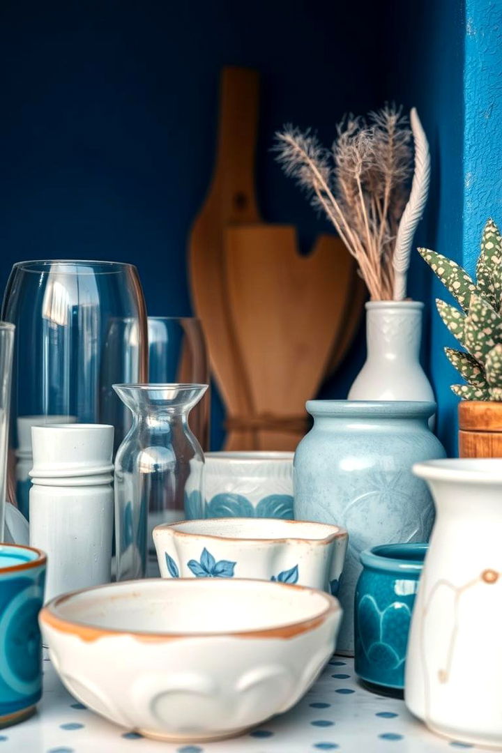 Blue and White Mixed Materials - 22 Blue and White Decor Ideas