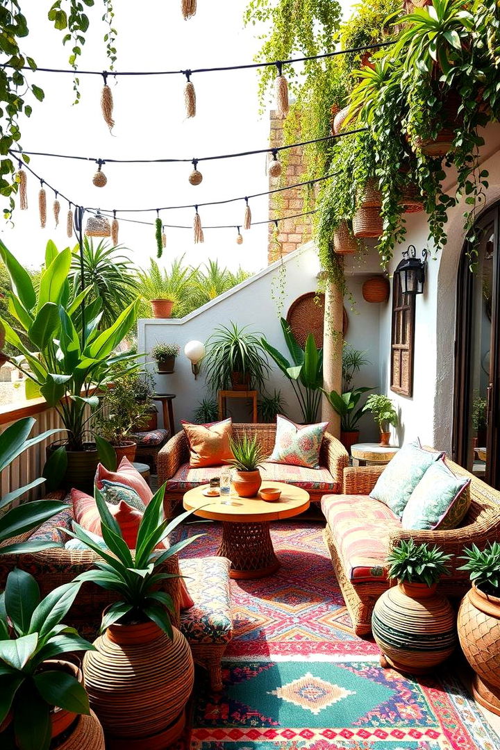 Bohemian Artistic Terrace - 22 Terrace Design Ideas