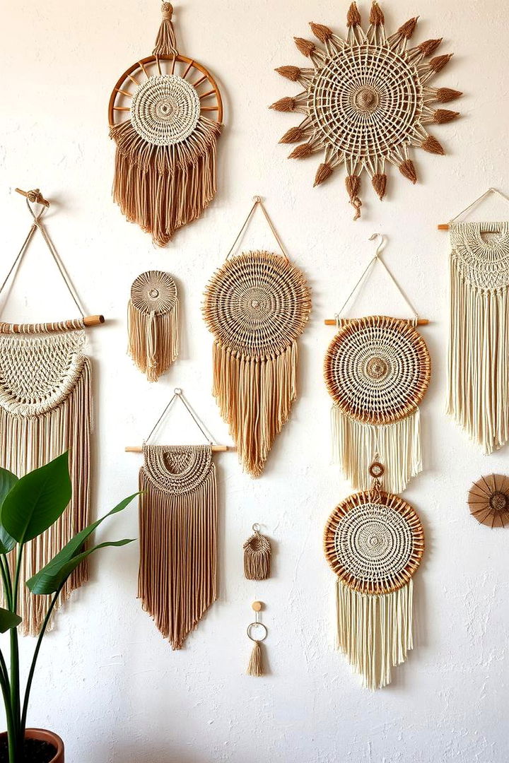 Bohemian Artistic Wall Hangings - 22 Bohemian Interior Design Ideas
