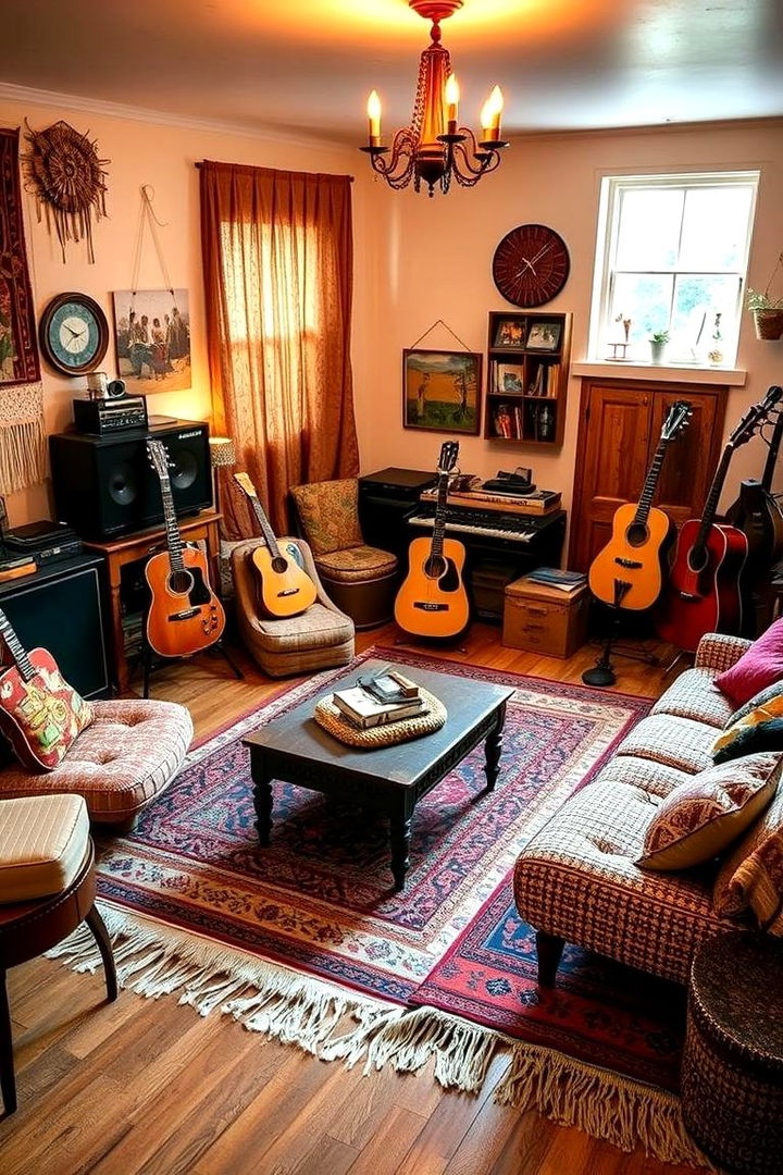 Bohemian Beat Room - 22 Music Room Ideas