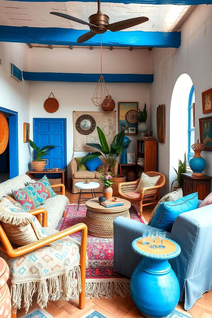 Bohemian Blue Oasis - 22 Blue Room Ideas