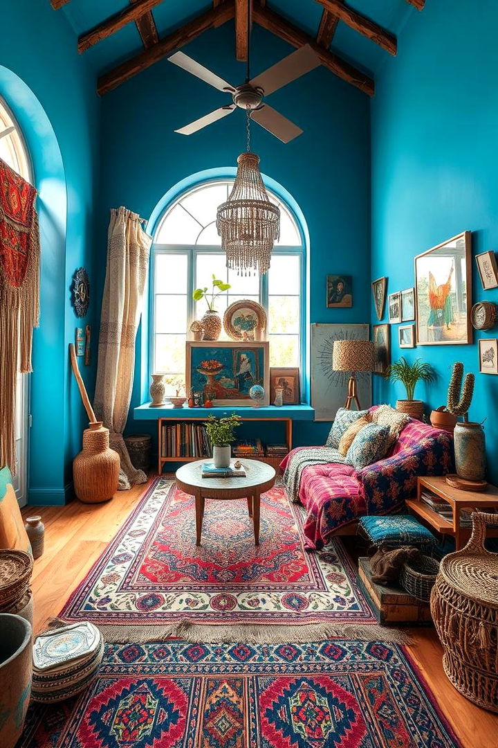 Bohemian Blue Vibes - 22 Girls Blue Bedroom Ideas