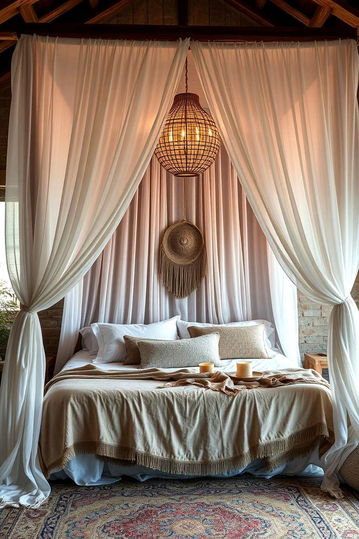 Bohemian Canopy Beds - 22 Boho Teen Bedroom Ideas