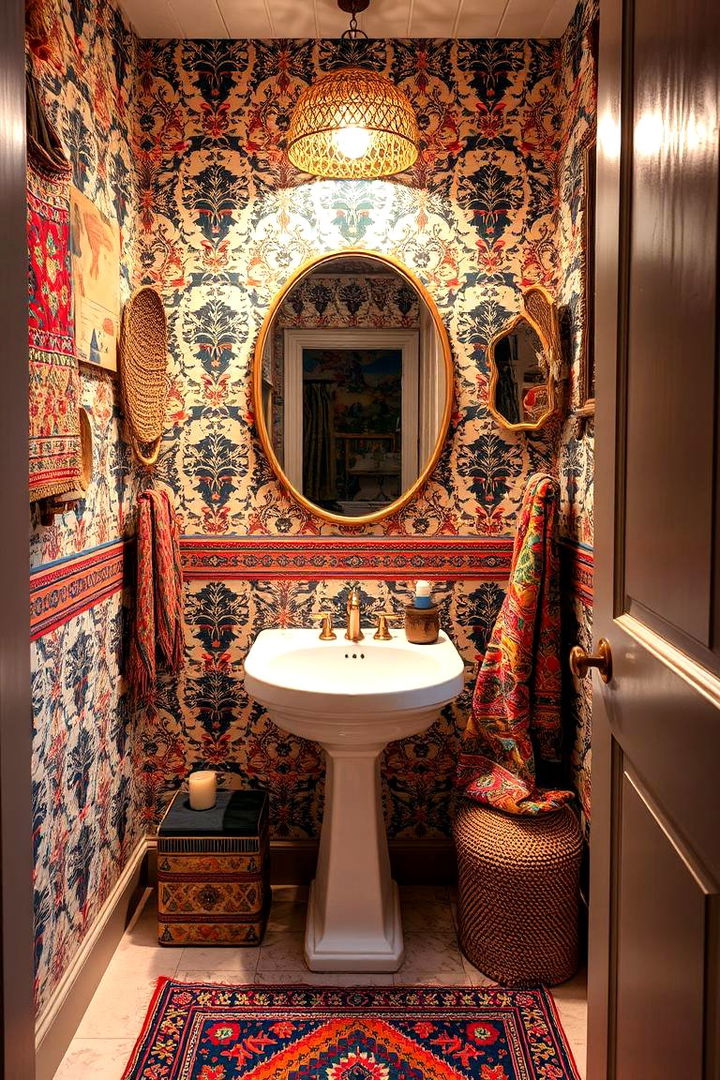 Bohemian Chic Decor - 22 Powder Room Ideas