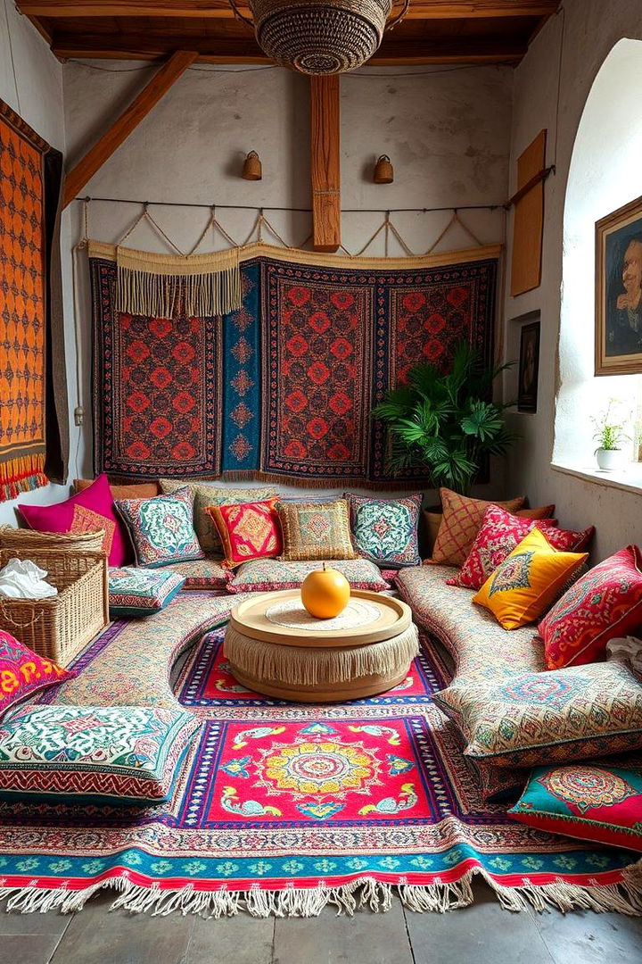 Bohemian Chic Floor Seating Arrangements - 22 Floor Seating Ideas