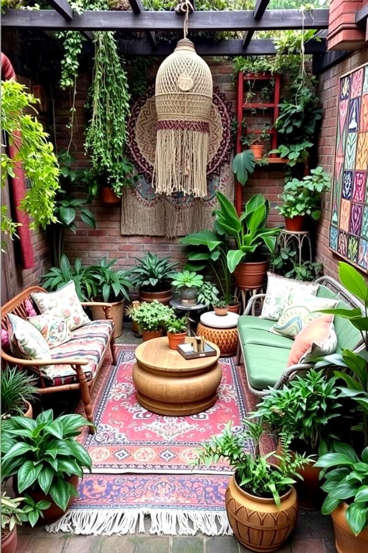 Bohemian Chic Garden Space - 22 Garden Nook Ideas