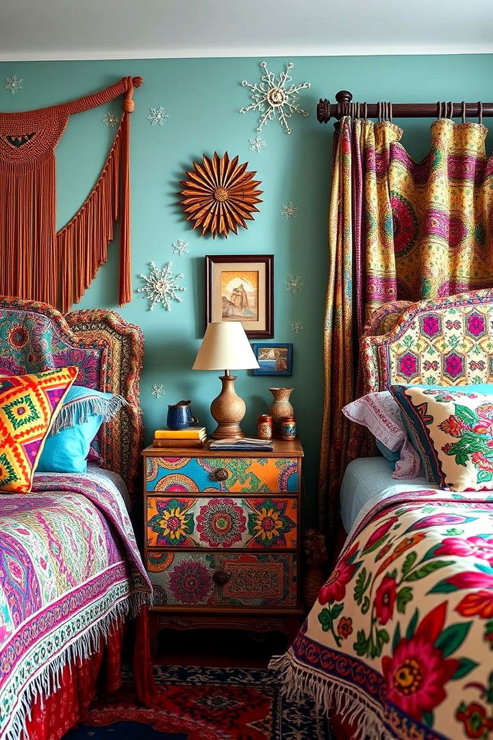 Bohemian Chic Nightstand - 22 Nightstand Ideas