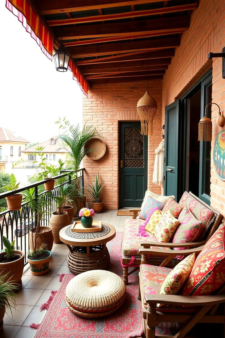 Bohemian Chic Setup - 22 Second Story Balcony Ideas