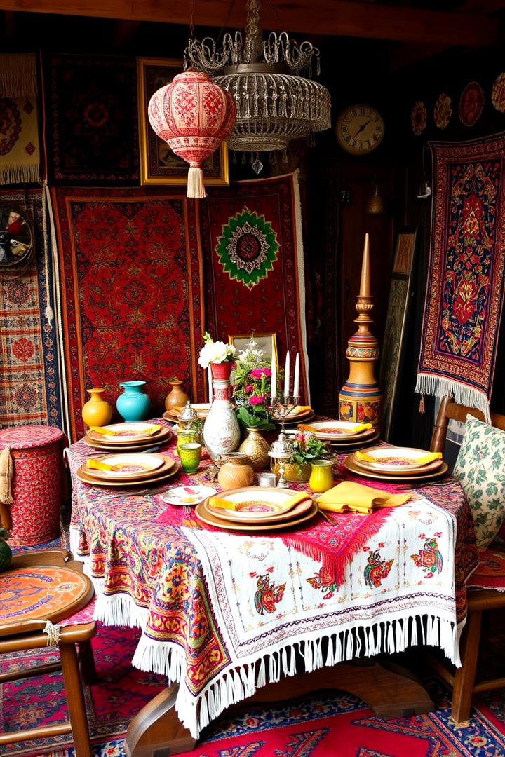 Bohemian Chic Tablescape - 22 Tablescape Ideas