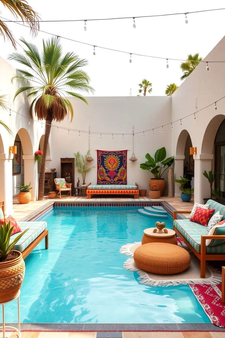 Bohemian Chic Vibe - 22 Pool Decor Ideas