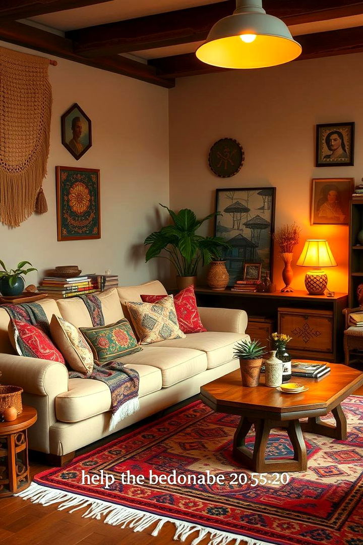 Bohemian Chic Vibes - 22 Beige Couch Living Room Ideas