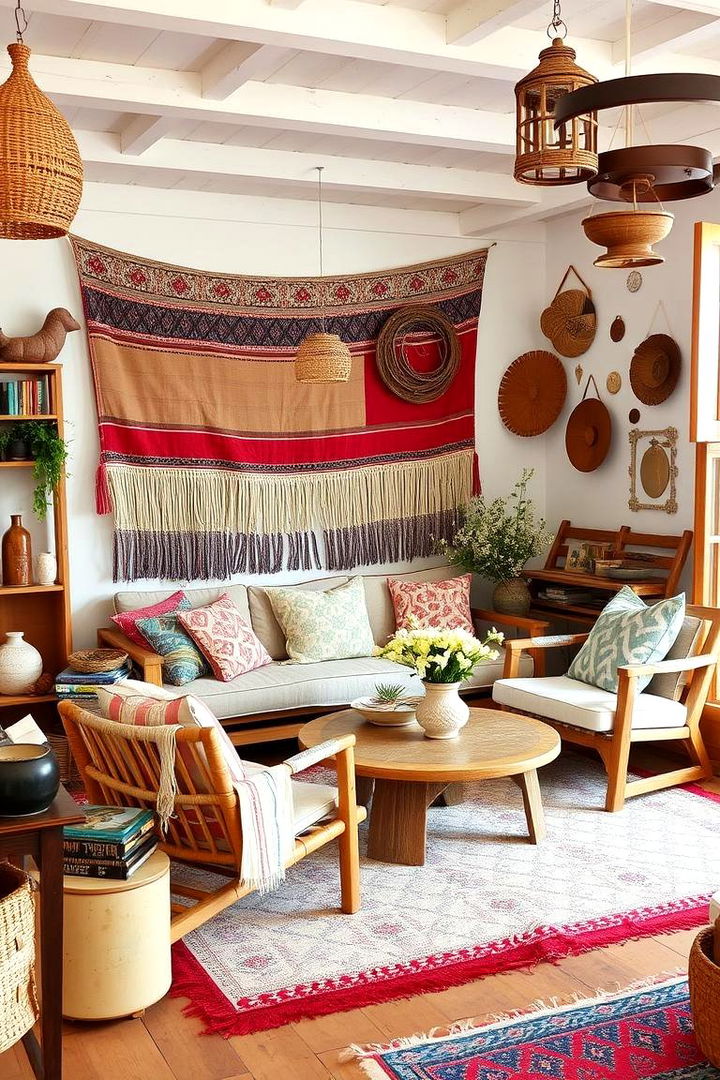 Bohemian Coastal Breeze - 22 Coastal Living Room Ideas