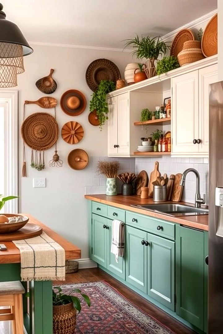 Bohemian Earthy Vibes - 22 Green and Brown Kitchen Ideas