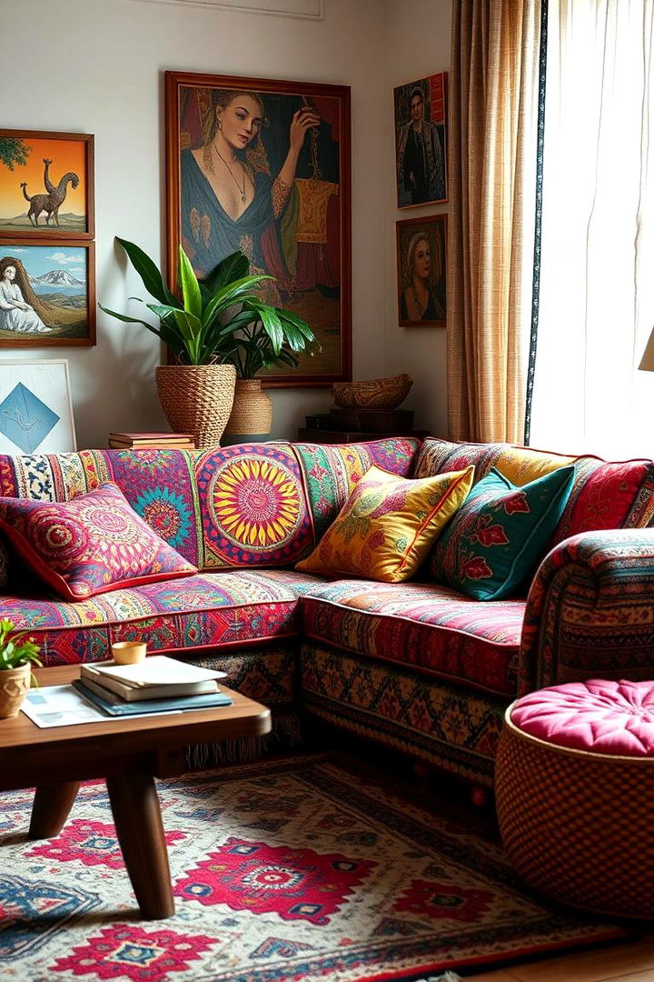 Bohemian Eclectic Style - 22 Living Room Couch Ideas