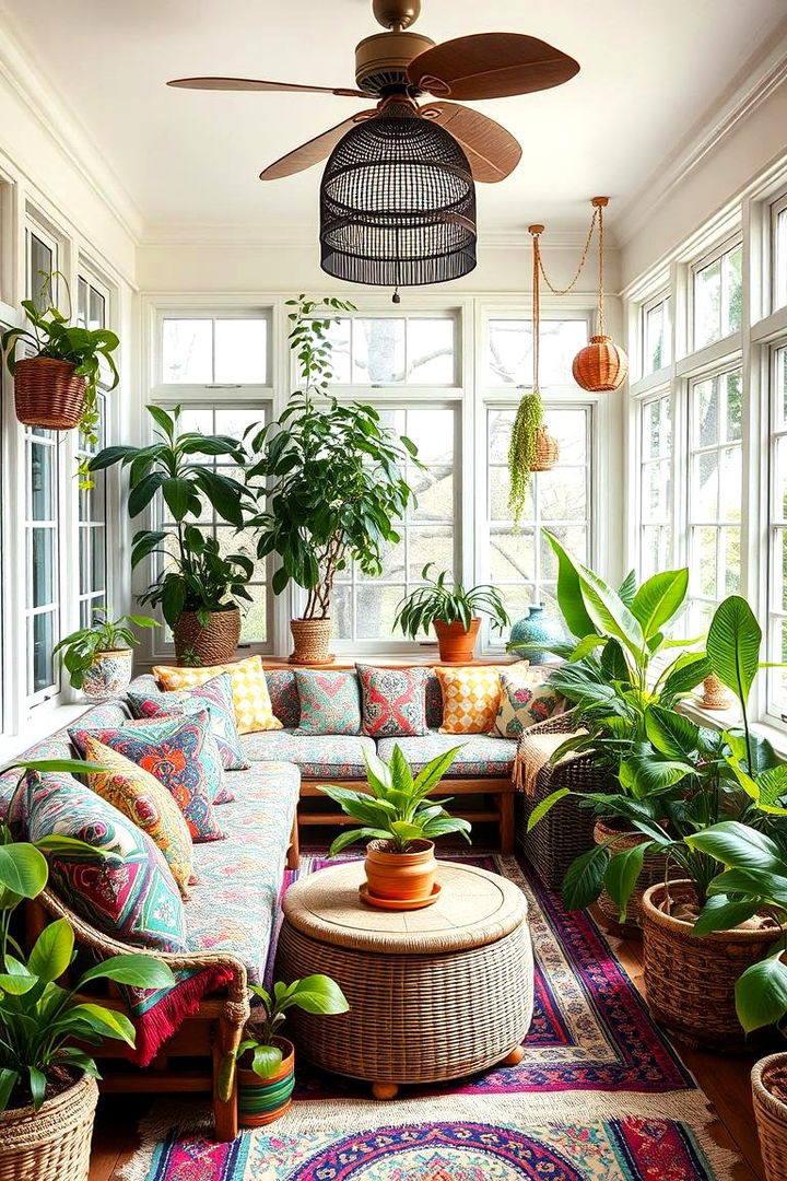 Bohemian Flair - 22 Sunroom Ideas