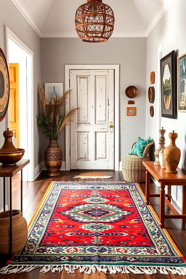 Bohemian Flair Rugs - 22 Entryway Rug Ideas