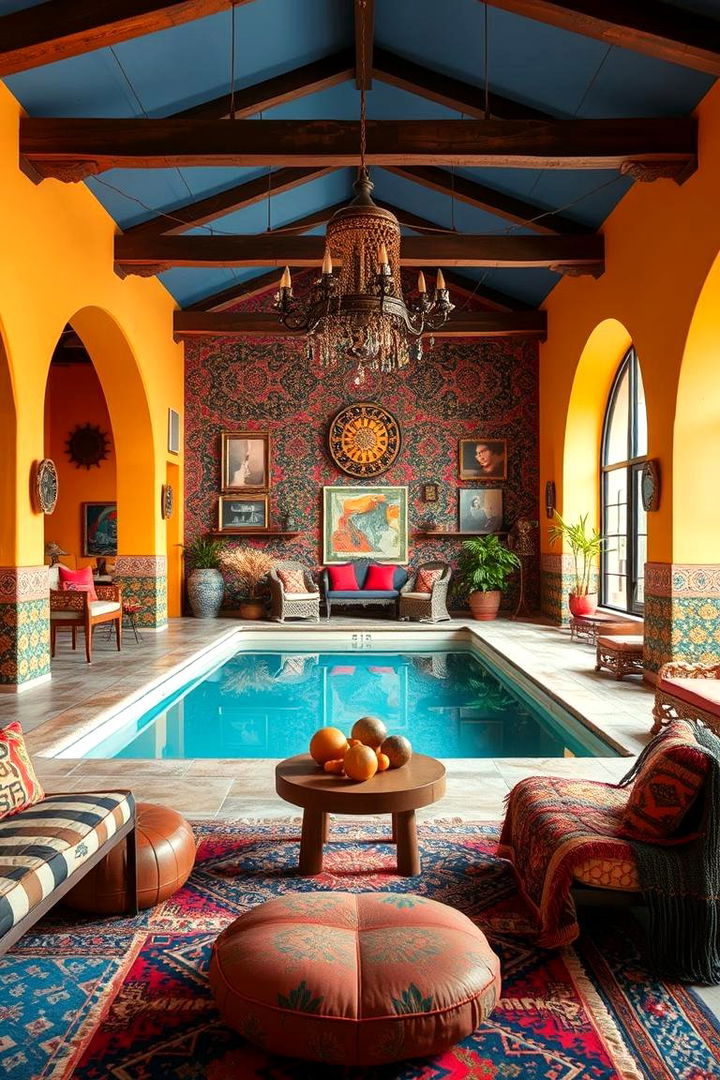 Bohemian Flair and Eclectic Style - 22 Pool Table Room Ideas