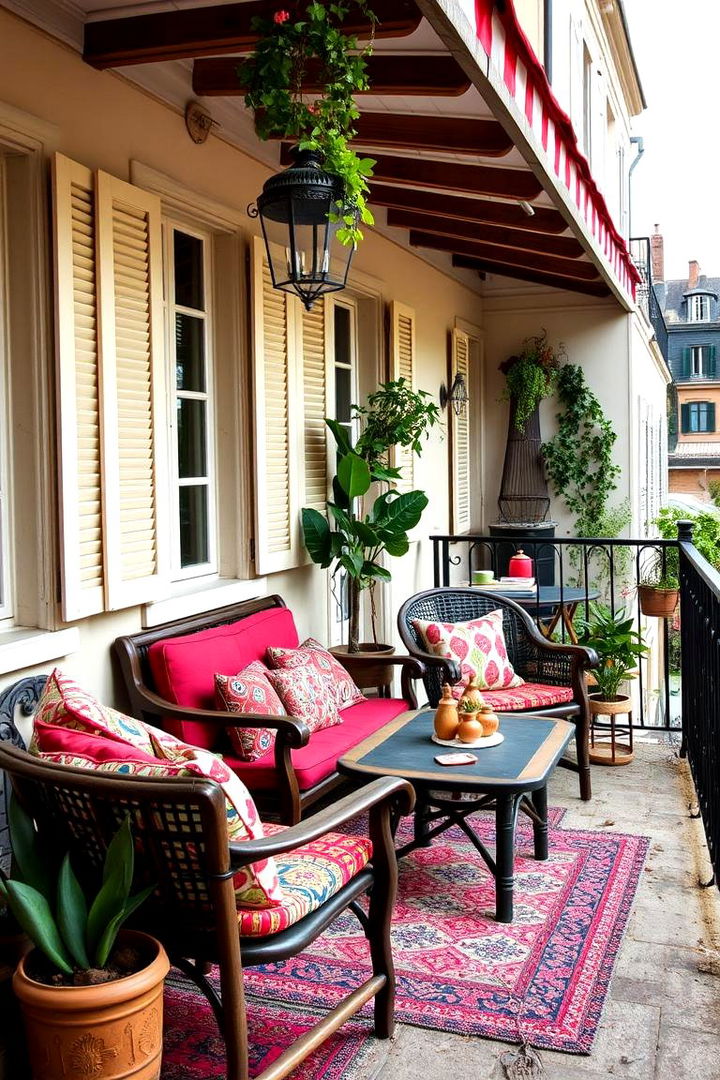 Bohemian French Escape - 22 French Balcony Ideas