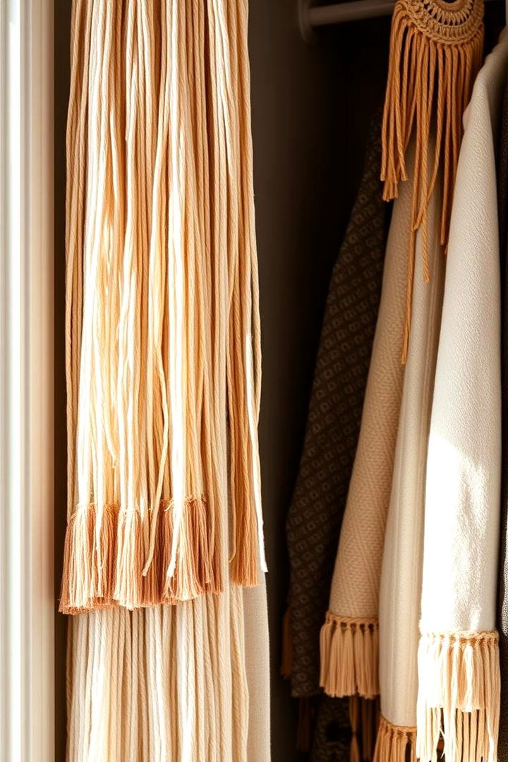 Bohemian Fringe Style - 22 closet curtain ideas