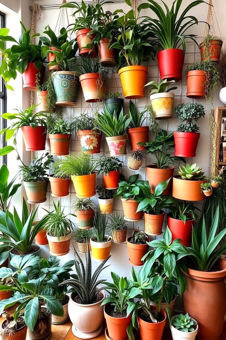 Bohemian Indoor Jungle - 22 Indoor Plant Wall Ideas