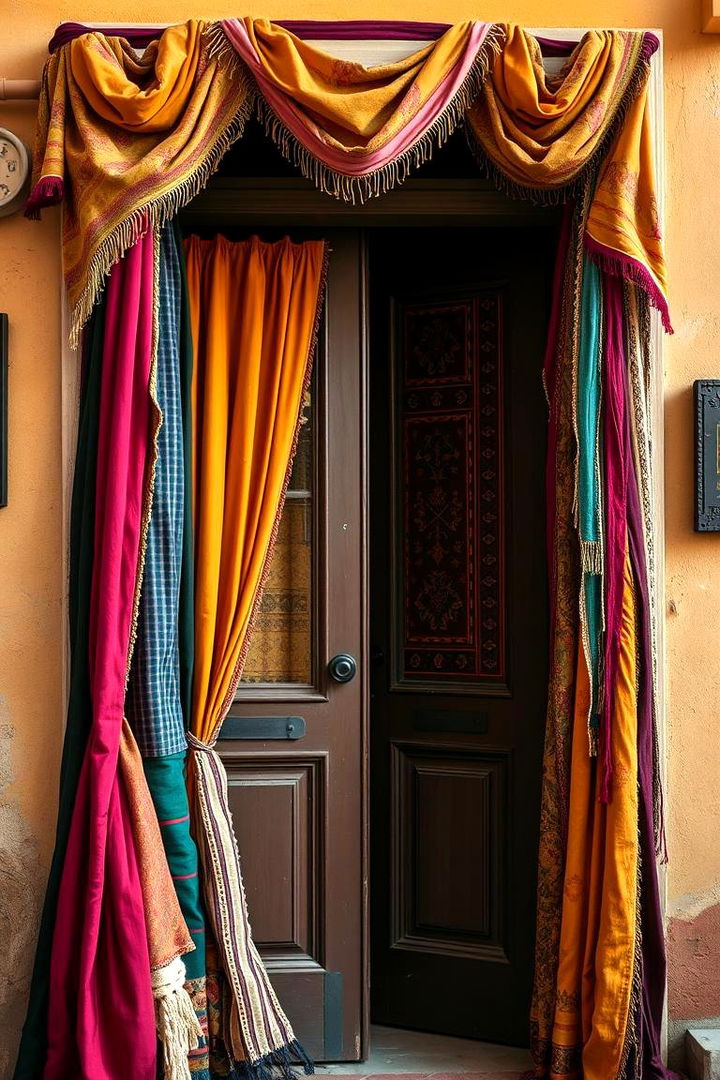 Bohemian Inspired Layers - 22 French Door Curtain Ideas