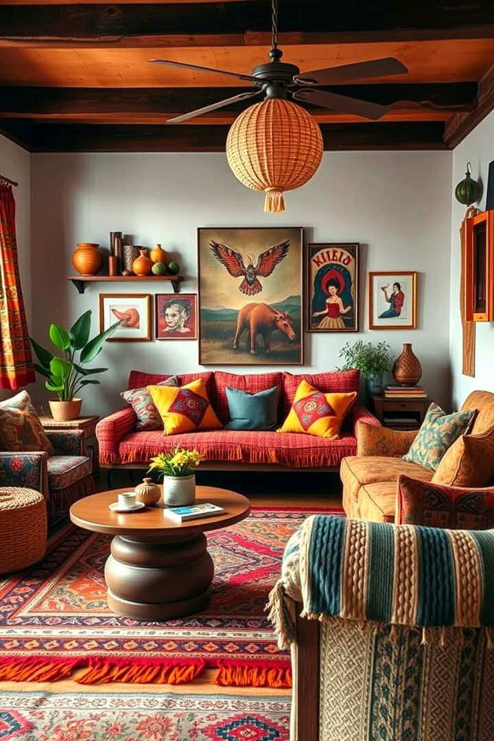 Bohemian Inspired Oasis - 22 Large Living Room Ideas