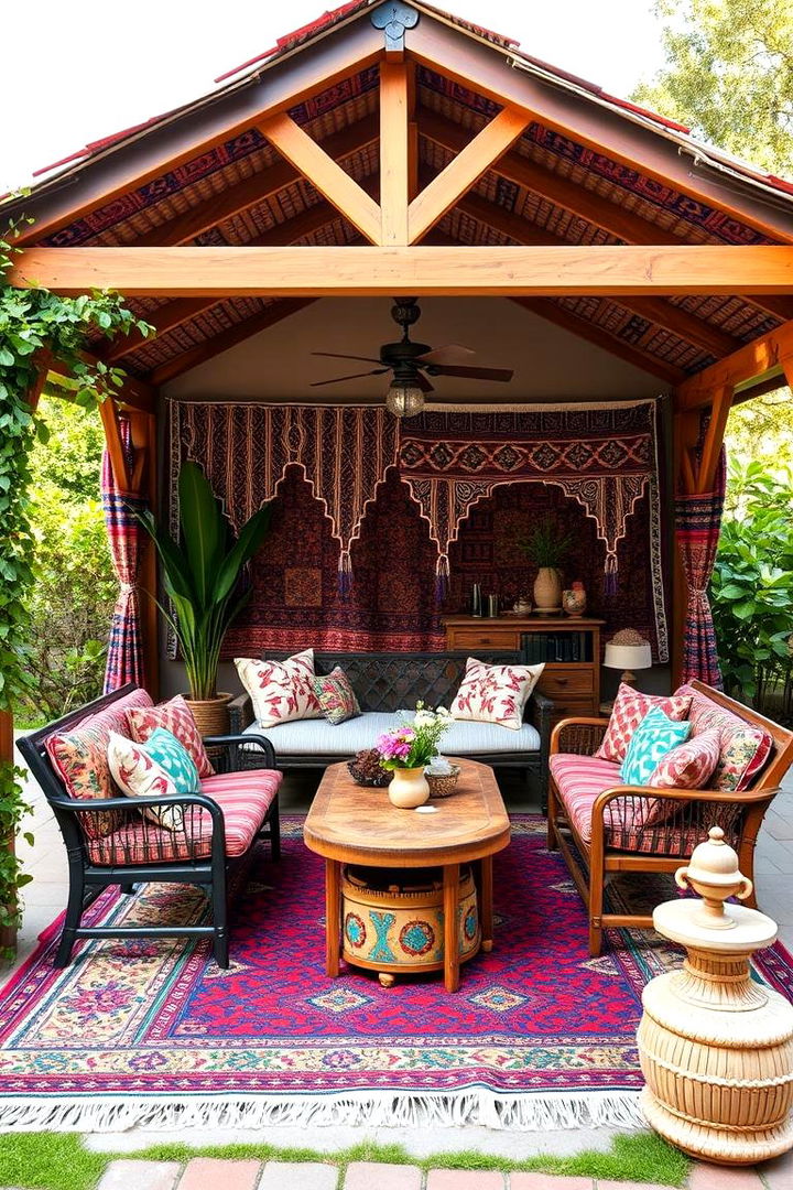 Bohemian Inspired Pavilion - 22 Outdoor Pavilion Ideas