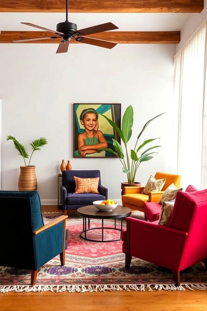 Bohemian Lounge Chairs - 22 Moody Boho Living Room Ideas