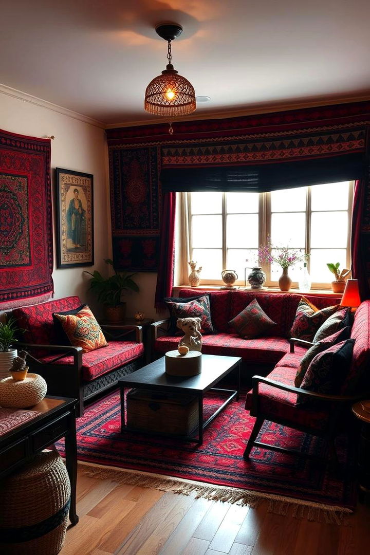 Bohemian Luxe Vibes - 22 Red and Black Bedroom Ideas