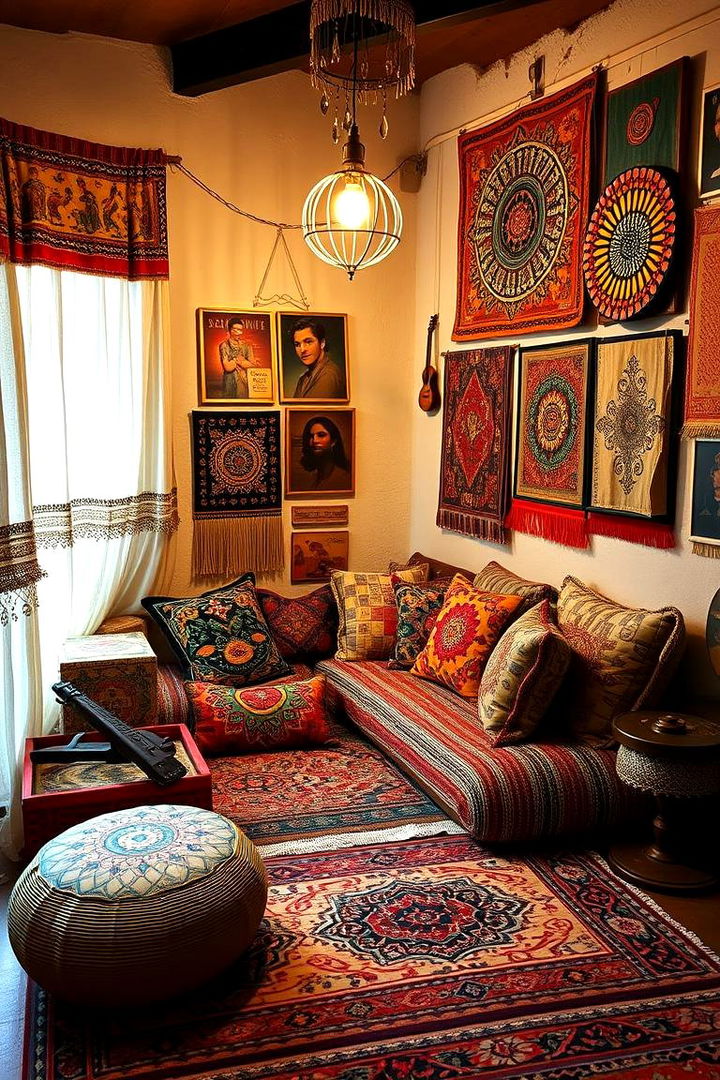 Bohemian Music Corner - 22 Taylor Swift Themed Bedroom Decor Ideas