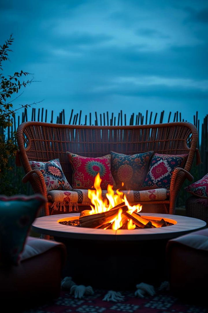 Bohemian Paradise - 22 Fire Pit Chair Ideas