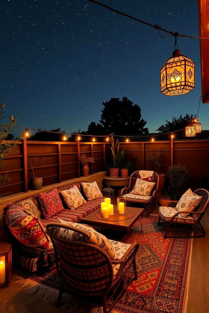 Bohemian Patio Escape - 22 Outdoor Living Room Ideas