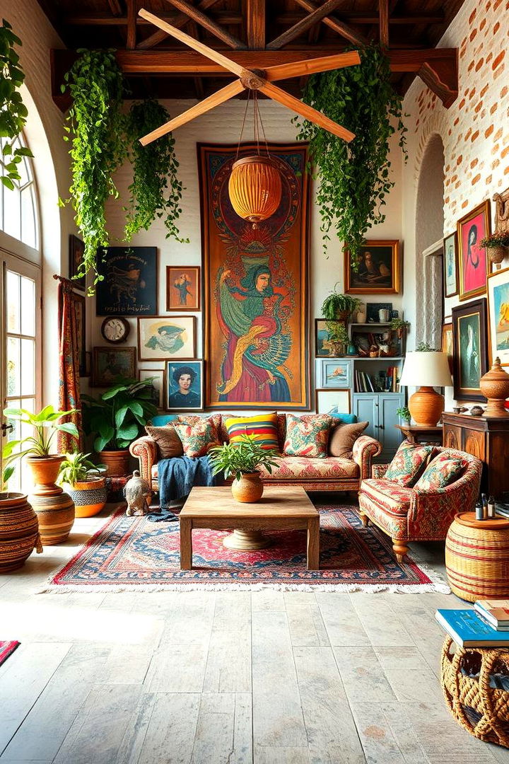 Bohemian Retreat Vibes - 22 Living Room Design Ideas