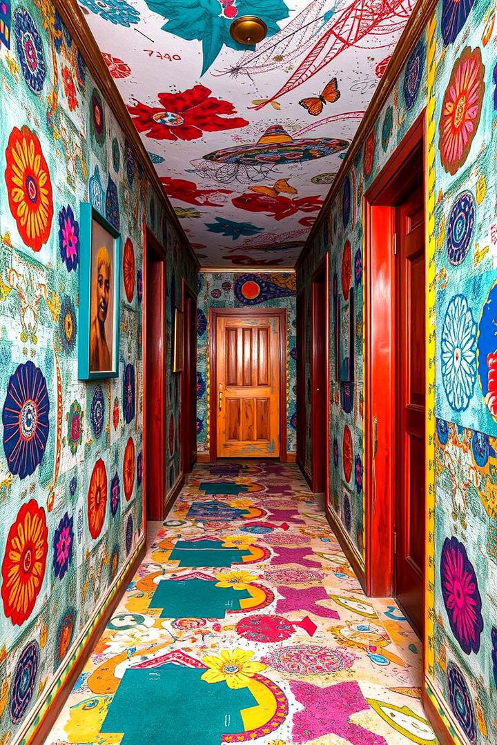 Bohemian Rhapsody - 22 Hallway Wallpaper Ideas
