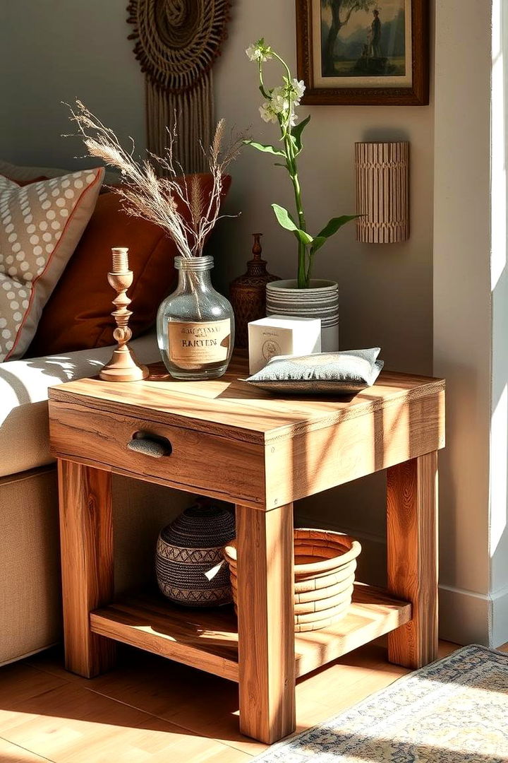 Bohemian Side Tables - 22 Boho Decor Ideas