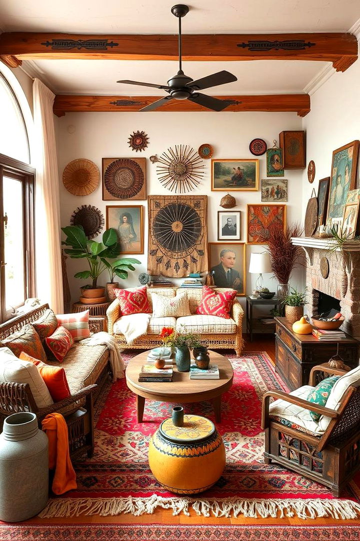 Bohemian Southwestern Vibes - 22 Southwestern Living Room Ideas