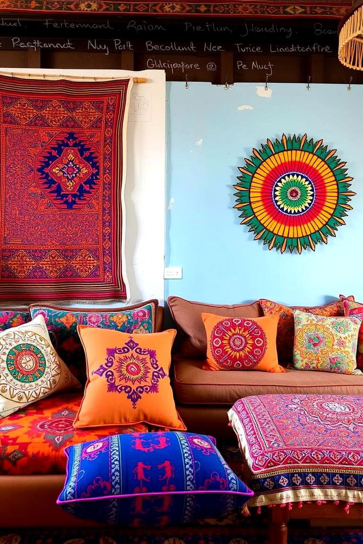 Bohemian Textile and Pattern Fusion - 22 Girls Boho Bedroom Ideas