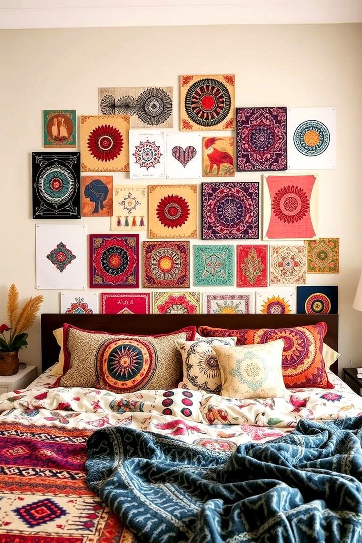 Bohemian Vibe Collage - 22 Bedroom Wall Decor Ideas