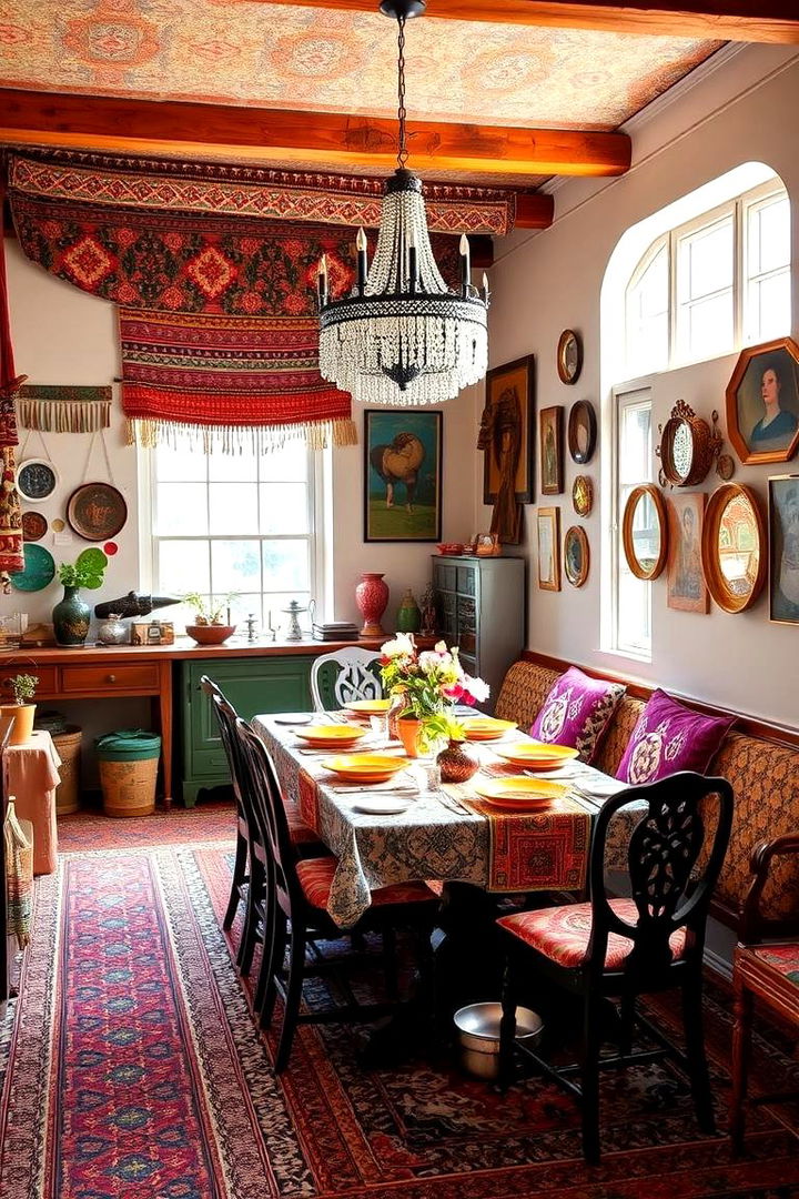 Bohemian Vibe Dining - 22 Dining Room Ideas
