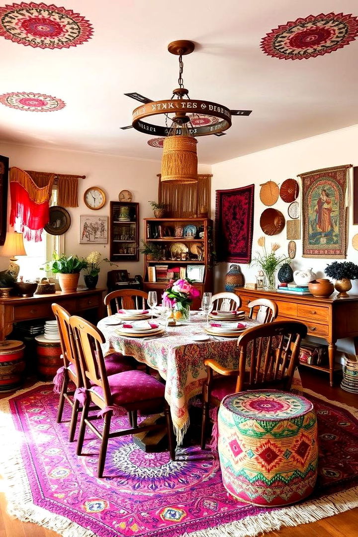 Bohemian Vibes Dining - 22 Dining Room Design Ideas
