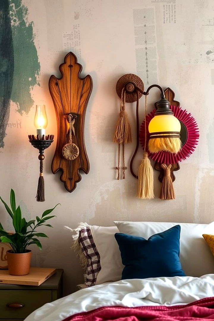 Boho Chic Ambiance Free Spirited Wall Sconce Ideas - 22 Bedroom Wall Sconce Ideas