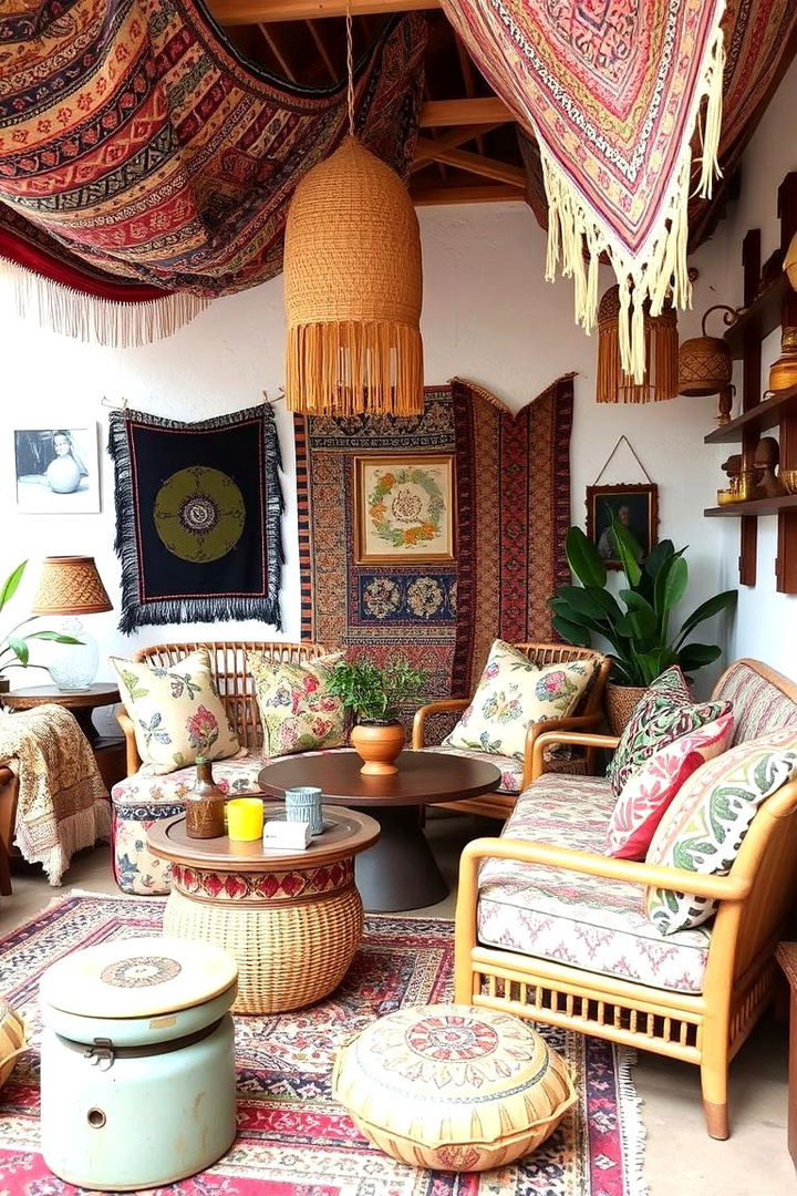 Boho Chic Hangout - 22 Large Balcony Ideas