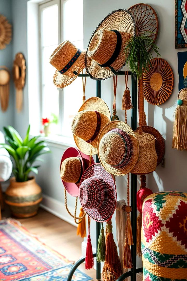 Boho Chic Hat Rack - 22 Hat Rack Ideas
