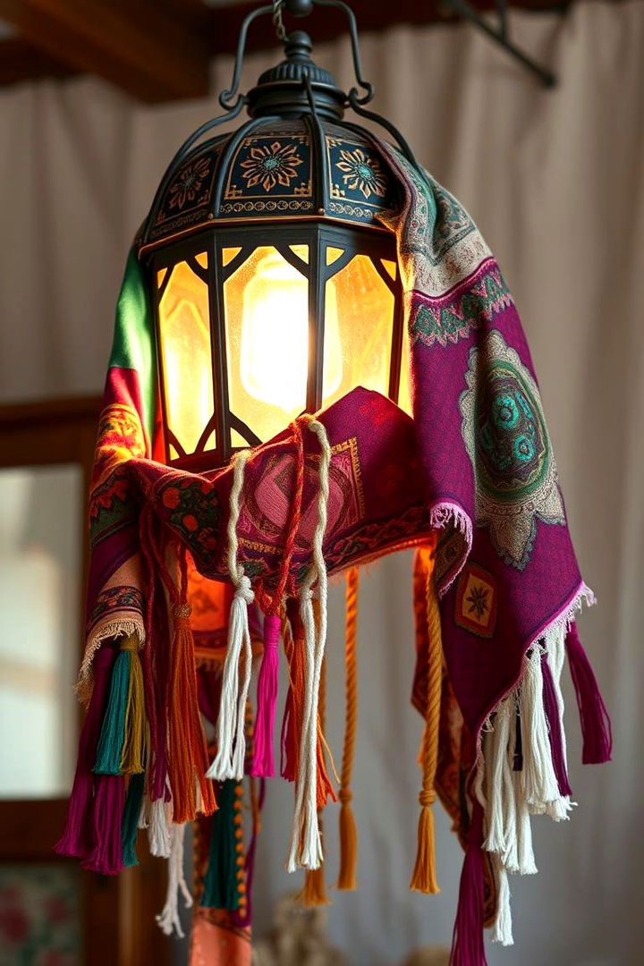 Boho Chic Lantern Accent - 22 Lantern Centerpiece Ideas