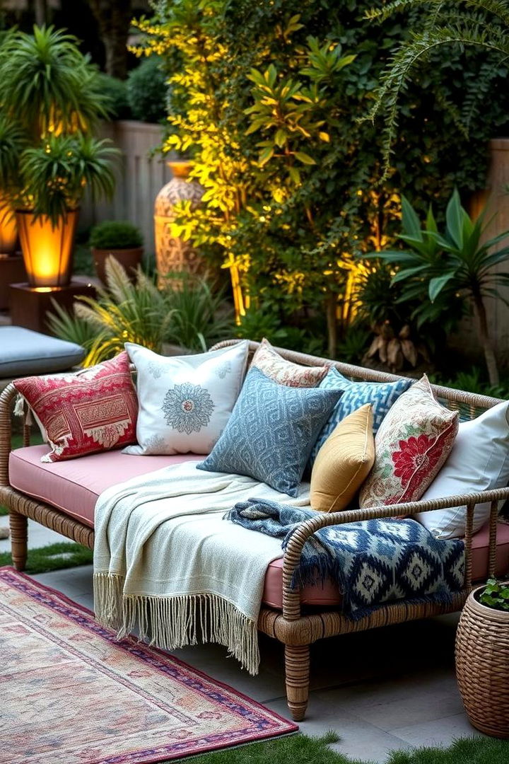 Boho Chic Outdoor Daybed - 22 Garden Furniture Ideas